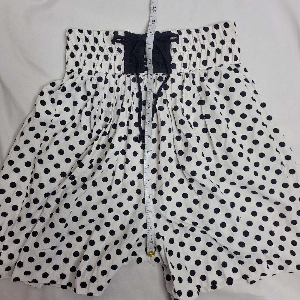 VINTAGE 80s set‎ polka-dot high waist shorts and crop top S - Picture 14 of 15